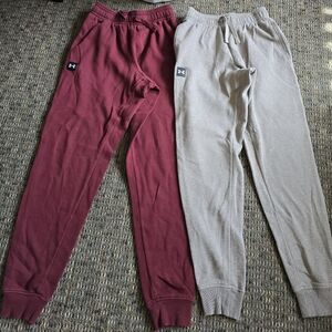 Under Armour Kids Joggers - Maroon & Light Taupe